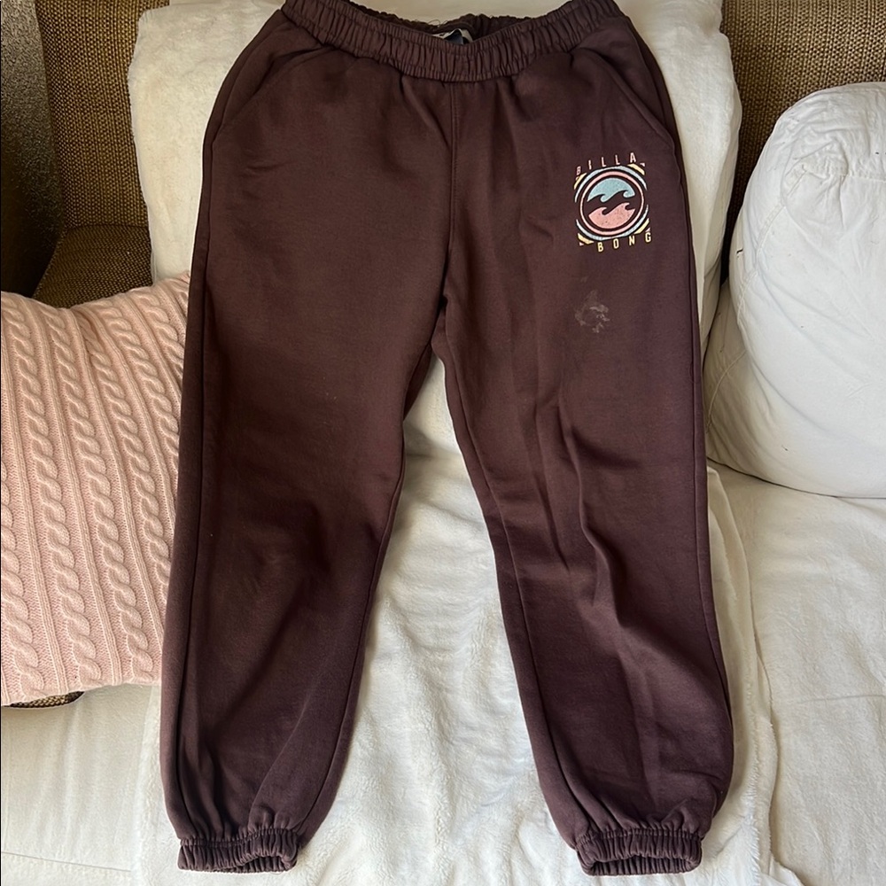 Billabong Brown Joggers Elastic Cuffs